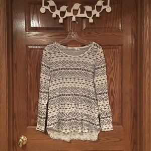 Mudd Tribal Print Knit Sweater